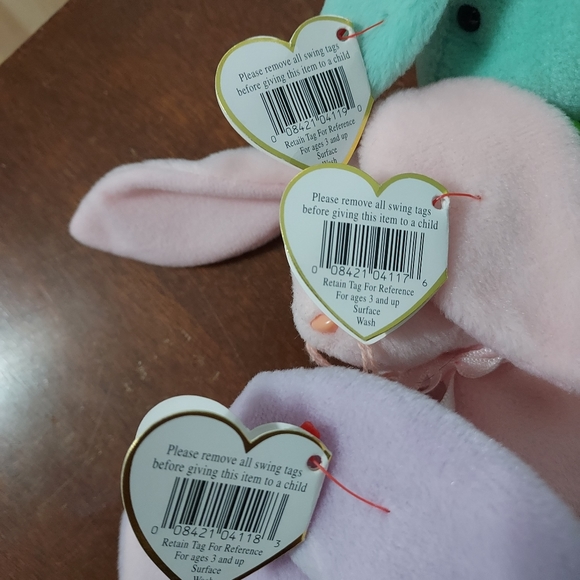Hippity, Hoppity and Floppity beanie babies - Picture 7 of 8